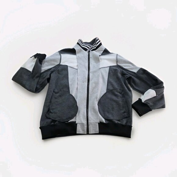 Iro Ochi Jacket Mens 3X Gray Black LS Zip Patch Embroidery Japan Nagasaki Rescue - Picture 13 of 16